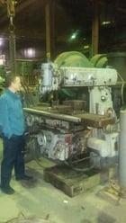 Varnamo #FU-3, Horizontal & Vertical Milling Machine w/Motorized Overarm, 60" x 12" width Table - Image 2