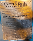 200 HP Cleaver-Brooks #CB-200-200, Steam Boiler, 150 psi, 460 Volts, 1984 - Image 4