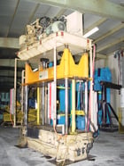 50 Ton, 100" x 42", down-act, 4-post, 66" daylight, 43" stroke, 32" operator height, 50 HP, #1662/1664 - Image 2