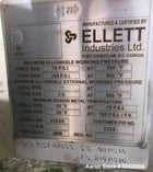 930 sq.ft. Ellett Industries, shell & tube heat exchanger, horizontal, single pass, Zirconium tubes, 2008 - Image 5