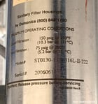 Ionics Life Sciences RO system, 4" diameter x 48" long, 3 HP Grundfos pump - Image 5