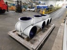 12" Glass lined pipe fitting connection tee, DeDietrich, new, set of 4 - Image 6