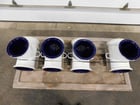 12" Glass lined pipe fitting connection tee, DeDietrich, new, set of 4 - Image 9
