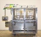 Adco #AFHXX-40-3, Triseal Carton Former, three-head, tab-lock style hooded trays, 17" L x 8" width x 4" depth - Image 1