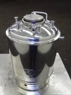 5.2 gallon Alloy Products, Stainless Steel vertical reactor, 12" diameter x 10" straight side, 50 psi @ - Image 3