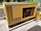 60 KW Olympian #G60F1, Natural gas generator, watherproof attenutated enclosure, 120/208 Volts, 348 hours - Image 1
