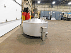 100 gallon SBC balance tank, 304 Stainless Steel, CIP ball, 43" dia., 16"-19" straight wall, sloped bottom - Image 8