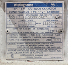 Westinghouse, 100 KVA, 1400 Volts, 125 KV Bil outdoor capacitors, surplus - Image 4