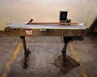 6" wide x 5' long, Stainless Steel belt conveyor, belt drive - Image 1