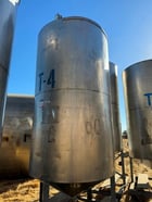 750 gallon 316 Stainless Steel tank, single wall design, 4' dia. x 8' straight side, cone bottom - Image 3