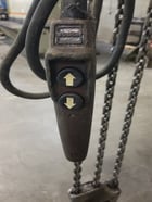3 Ton, Budgit #113458-13, electric chain hoist, 10' lift, push button pendant, manual trolley - Image 6
