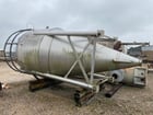 1786 gallon, 304L Stainless Steel silo, 96" x 4'-06" straight side, w/11'-04" cone, Stainless Steel legs - Image 2