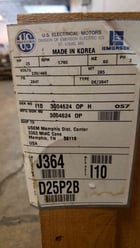 25 HP 1780 RPM US Motors, Frame 284T, 230/460 Volts - Image 3