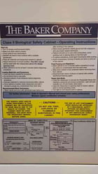 Baker Company #SG603A-HE-M, SterilGard Biological Safety Cabinet, Class II, w/floor stand - Image 2