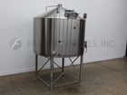 1900 gallon NSI Newlands #WP-30B, 304 Stainless Steel, cone top, sprayball, insulated whirlpool tank, 96" ID - Image 1