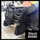 Burrmaster, brush deburring machine, 5" outside dimension x 120" tube, 36" brush - Image 1