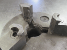 6" 3-Jaw self-centering universal LOO back lathe chuck with wrench (YMC) - Image 4