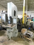 35" American Sawmill Machinery, vertical bandsaw, 36" x29" tilt table, foot brake, 20' 8" x3/4" x.035" blade - Image 1