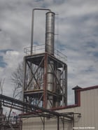 3.5' Vendome Copper & Brass, Distillation Columns, 5-7 GPM of ethanol @ 15-20% feed rate, (18) tray stripper - Image 3