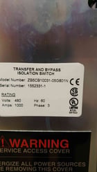 1000 Amp. General Electric Zenith #ZB5CB10031-05G601N, Transfer Switch, 3 phase, 60 Hz, 480 V - Image 9