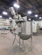 225 gallon Lee #225-A10T1, Stainless kettle with top agitation mixer, 42" ID, 28" straight side, 2003 - Image 7