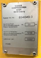 738 cfm, 7.3 psi, Kaeser #EB-290C, blower package, 40 HP, 3600 RPM, 460 V., 2007 - Image 8