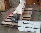 9" diameter x 8' long, Newell Machinery, Screw Conveyor, U-Trough, 10.4" x 10.4" inlet/discharge, 82 RPM - Image 3