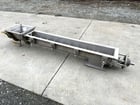 6" diameter x 7' long, Stainless Steel U-Trough Spiral Flight Screw Auger Conveyor, 3" dia. Shaft - Image 2