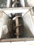 6" diameter x 7' long, Stainless Steel U-Trough Spiral Flight Screw Auger Conveyor, 3" dia. Shaft - Image 8