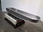 18" wide x 7' long, Allen-Bradley, Vibrating Conveyor, Stainless Steel, 5" deep pan, 10" OD outlet - Image 2