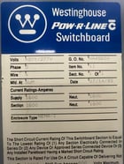 1600 Amp. Westinghouse, Pow-R-Line, Switchboard Panelboard, 3PH 4Wire 480Y/277V., 1993 - Image 2