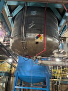 2200 gallon Alloy Fabricators, Stainless Steel jacketed mix tank, dished top & bottom, 1991 - Image 6