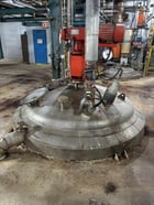 2200 gallon Alloy Fabricators, Stainless Steel jacketed mix tank, dished top & bottom, 1991 - Image 7