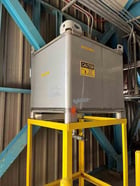 290 gallon Alloy Fabricators, 304 Stainless Steel tank, dished top & bottom, portable tote - Image 1