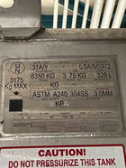 290 gallon Alloy Fabricators, 304 Stainless Steel tank, dished top & bottom, portable tote - Image 2