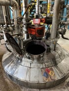 1000 gallon Alloy Fabricators, 304 Stainless Steel reactor w/coils, 5' dia. x 6' straight side, dished top & - Image 2