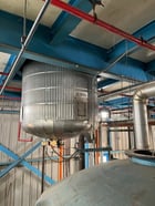 1000 gallon Alloy Fabricators, 304 Stainless Steel reactor w/coils, 5' dia. x 6' straight side, dished top & - Image 7