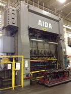 880 Ton, Aida #FT2-80, 142" bed, 15.7" stroke, 12-25 SPM, Windows, under power, very good - Image 1