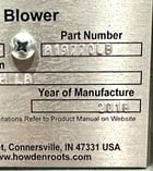 Roots Howden #409-RAM-JH-LB, positive displacement blower, unused, 2018 - Image 9