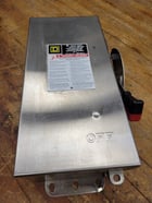 60 Amp. Square D, H322NDS, Safety Disconnect Switch, 240VAC 3P 3PH Type 3R 4X Stainless - Image 2