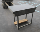 24" x 3 6" x 6" DoAll used black granite surface plate on heavy duty steel leveling stand - Image 3