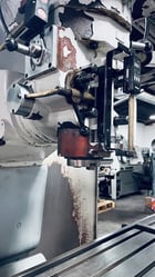 Milltronics #MB-19M-B, CNC bed mill, 13" x50" tbl., 7.5 HP, 4000 RPM, #40, 4-Axis, Centurion 6, power draw - Image 4