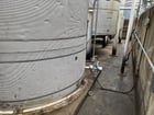 10000 gallon Northland Stainless Steel tank, 96" dia. x 312" straight side, flat sloped bottom 1981 - Image 3