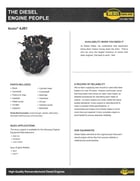 54 HP Isuzu 843, Complete Diesel Engine, Rebuilt - Image 2