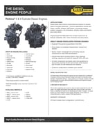 Perkins 3024CT, Complete Diesel Engine, Rebuilt - Image 2