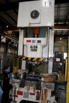 220 Ton, Aida #NCI-2000(2)E, single crank gap frame press, 9.84" stroke, 17.72"Shut Height, 4.33"adj., 25-50 - Image 2