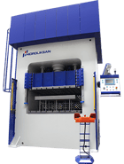 550 Ton, Hidroliksan #HDD-500, hydraulic H-frame press, 39" stroke, 39" DL, 47" x59"table,build to order - Image 1