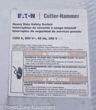 1200 Amp. Eaton Cutler-Hammer, Heavy Duty Safety Switch, w/VFD, mounted on 30' goose neck trailer, 600 V - Image 4