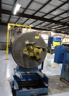 4000 lb. Littell, non-motorized uncoiler, 24" wide mandrel, 48" outside dimensions, 14"-18" ID, back plate - Image 1