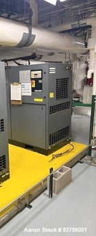 294 cfm, 107 psig, Atlas Copco #GA45, Rotary Screw Air Compressor, 60 HP, 3550 RPM, enclosure - Image 2